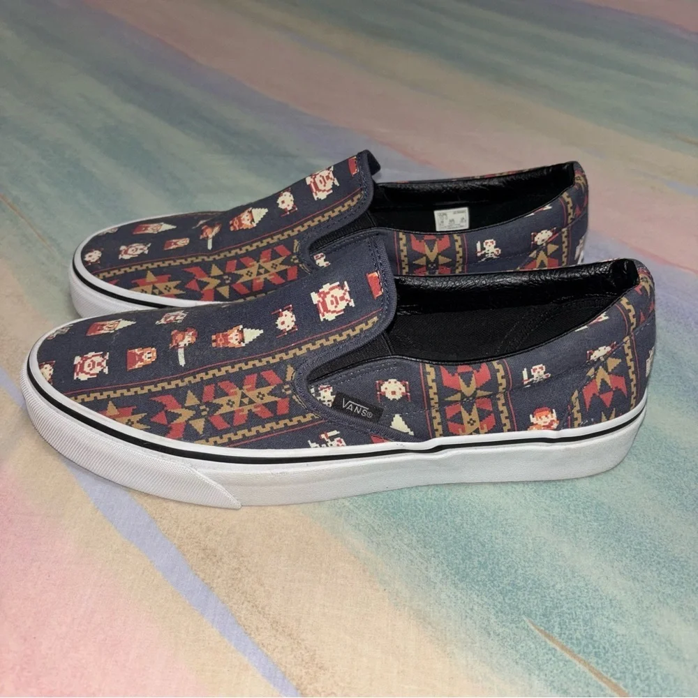 VANS X NINTENDO Zelda Parisian Night Slip Ons men’s size 10